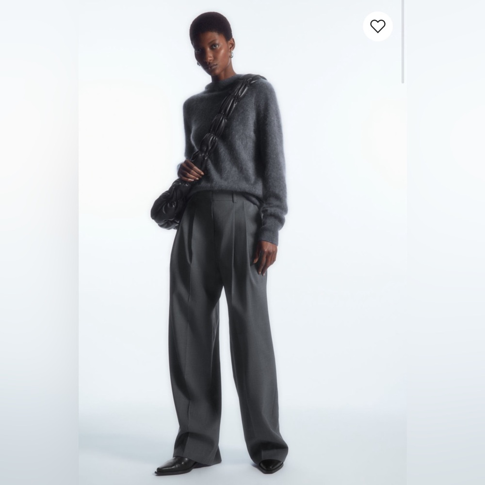 COS relaxed tailored wool wide leg pants